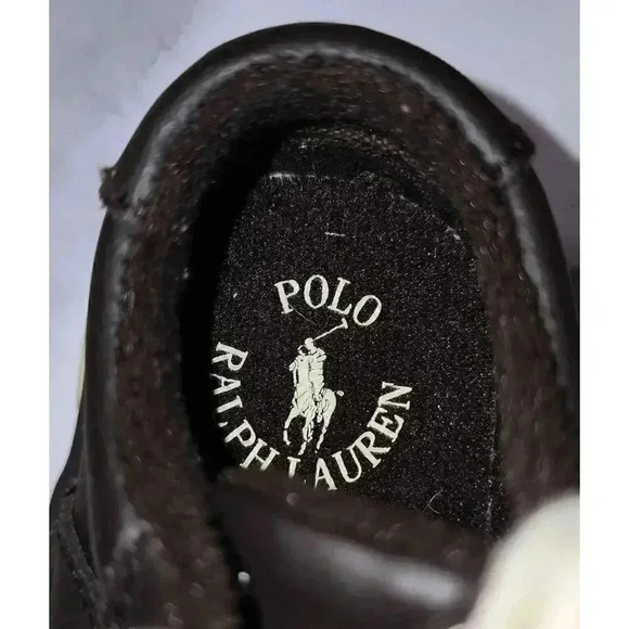 Toddler Boys Size 4 Polo Ralph Lauren Brown Leather Shoes - Picture 5 of 5